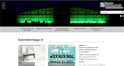 Desktop Screenshot of hangar-21.eu